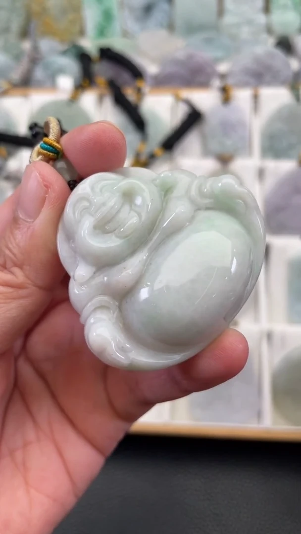 颈饰未镶嵌翡翠天然缅甸翡翠A货93