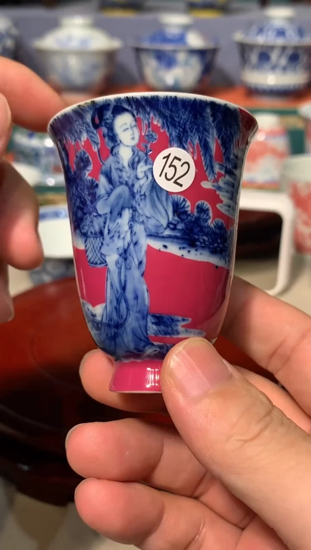 陶瓷152青花四大美人qh115