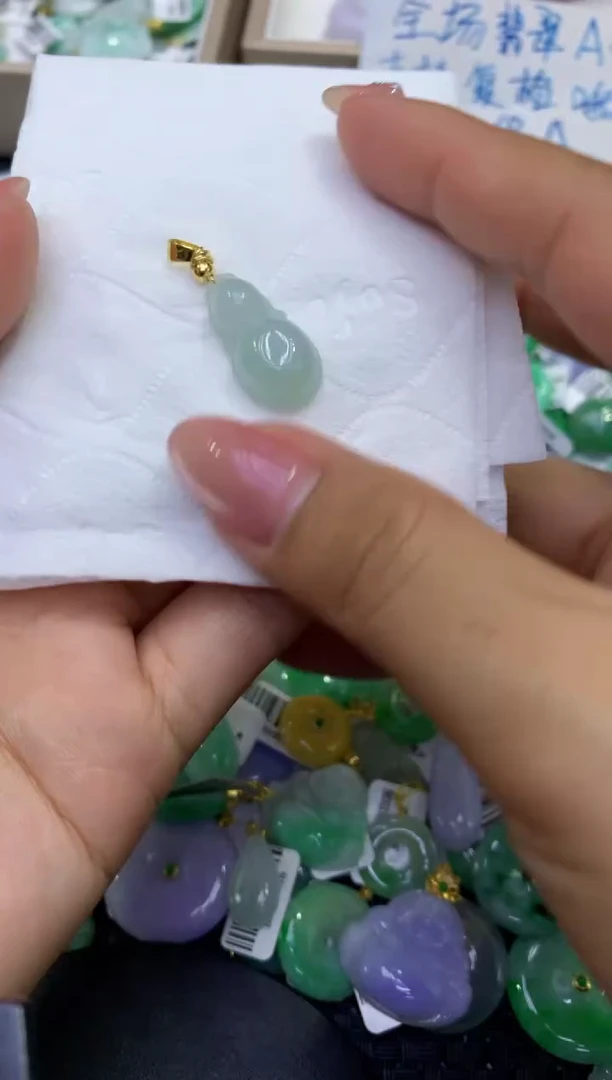 颈饰未镶嵌翡翠天然缅甸A货翡翠