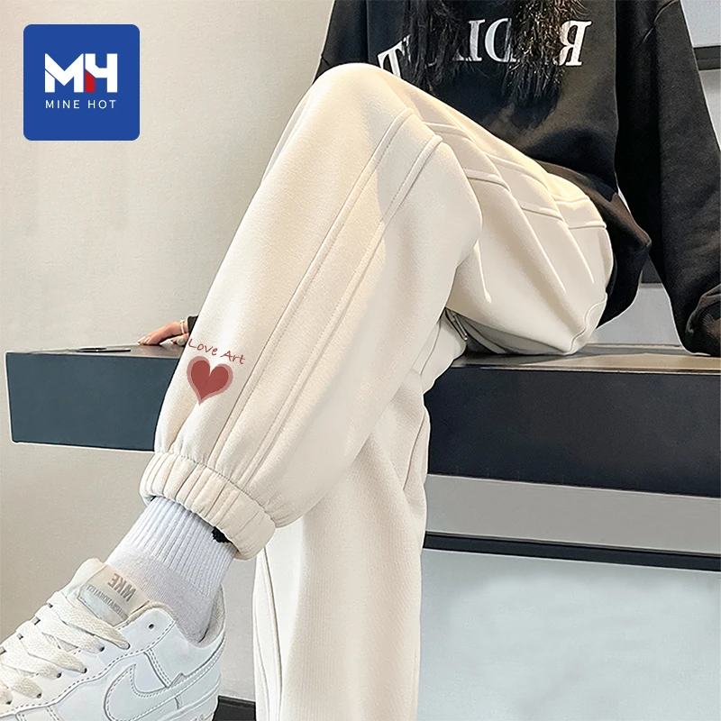 唐狮集团MH裤子女秋季时尚百搭高腰运动裤小个子高级感气质束脚裤