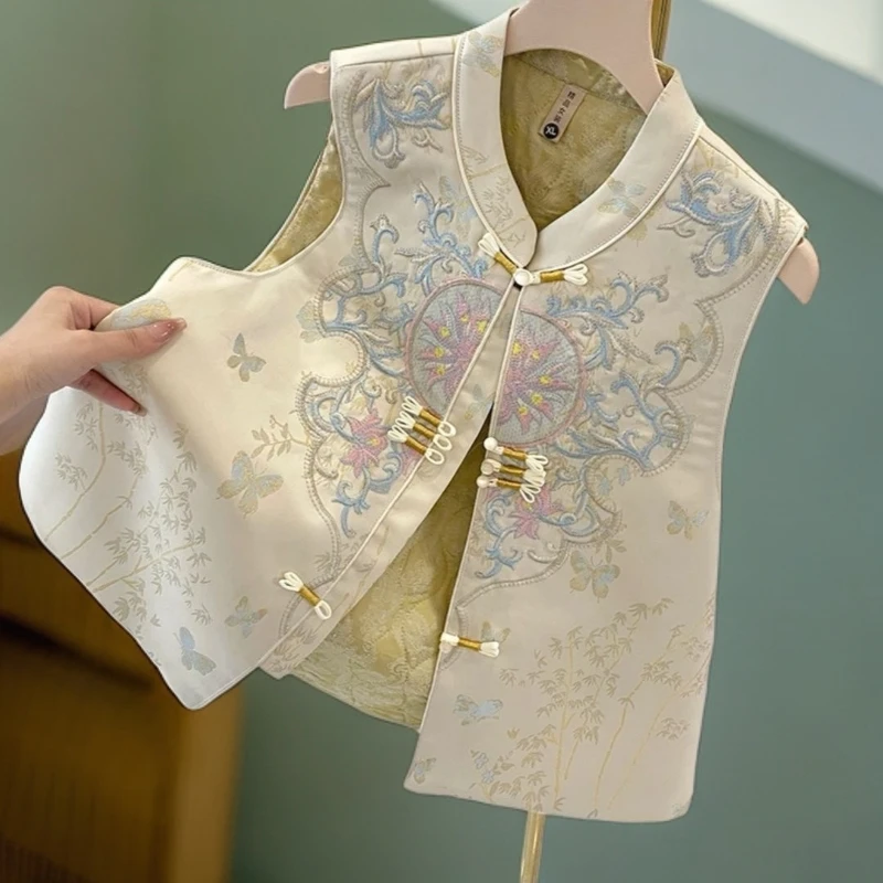 高级春秋季新款马甲年轻气质外套新中式通勤马夹背心轻奢大气成人