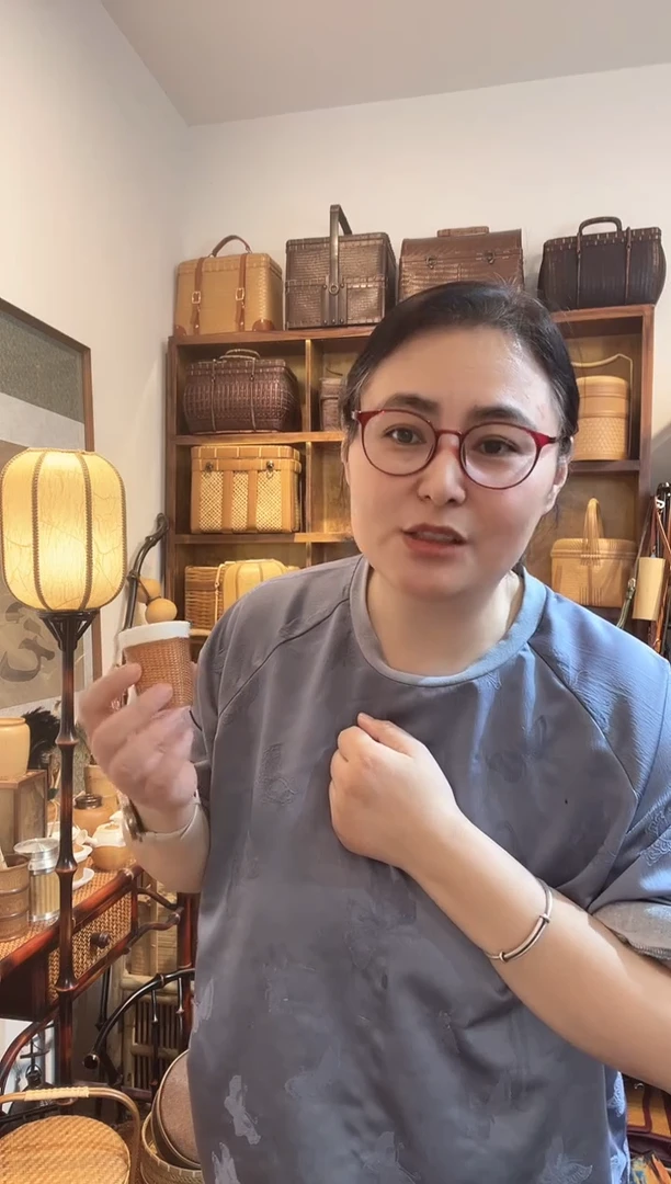 PY141竹丝扣瓷主人杯