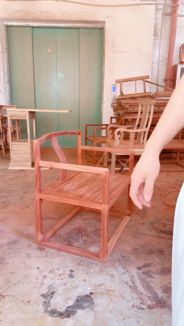 花梨木类家具非洲紫檀邵氏紫檀南宫椅毛胚有树结白皮烂疤