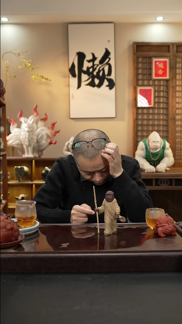 紫砂茶宠烟**年行者猴双色