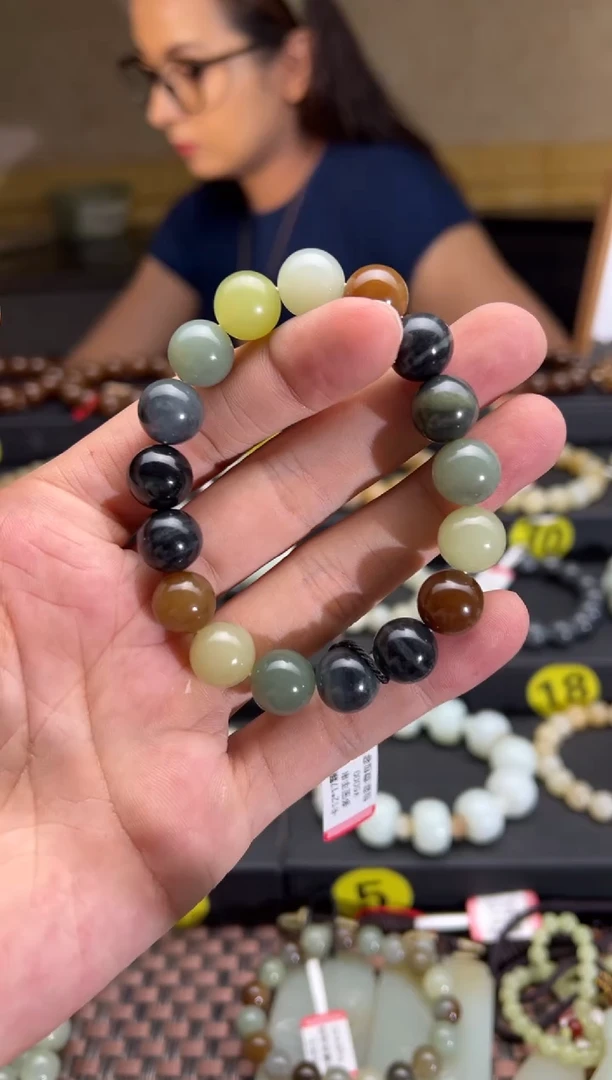 手串未镶嵌和田玉多宝手串卡12