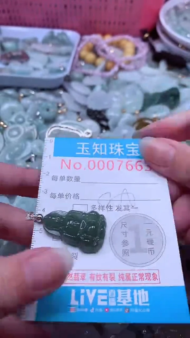 翡翠未镶嵌吊坠(不含链)7663