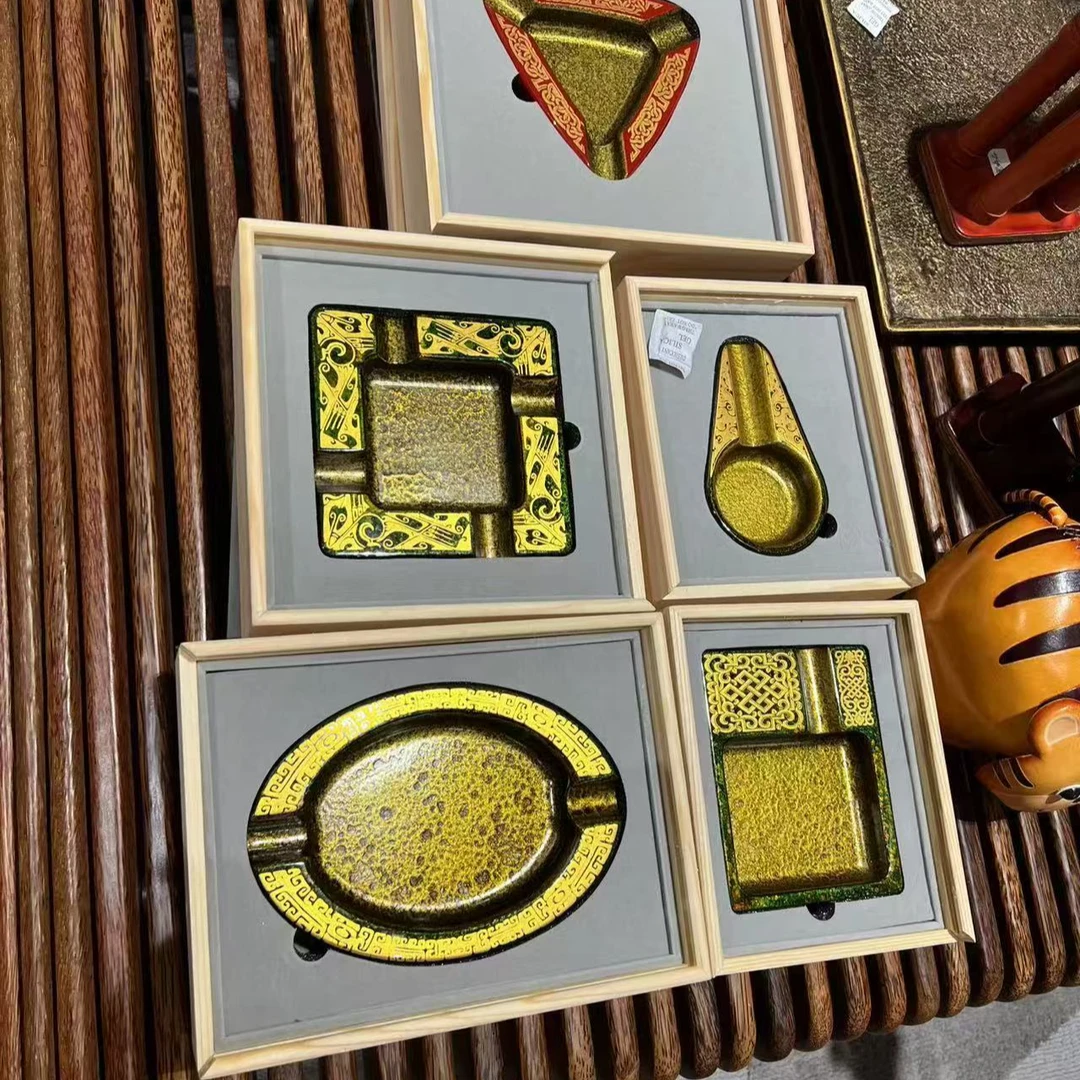 大漆个性定制式雪茄烟灰缸