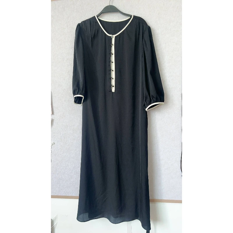 水墨佳人夏季新款桑蚕丝真丝连衣裙82501161