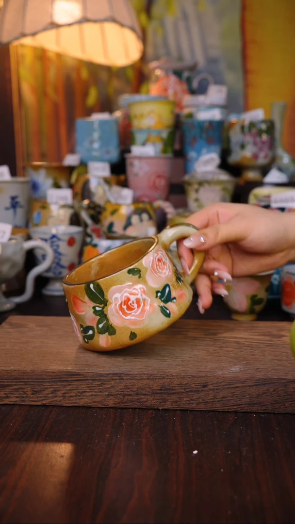 摆件泥垚手作 景德镇手工手绘器物