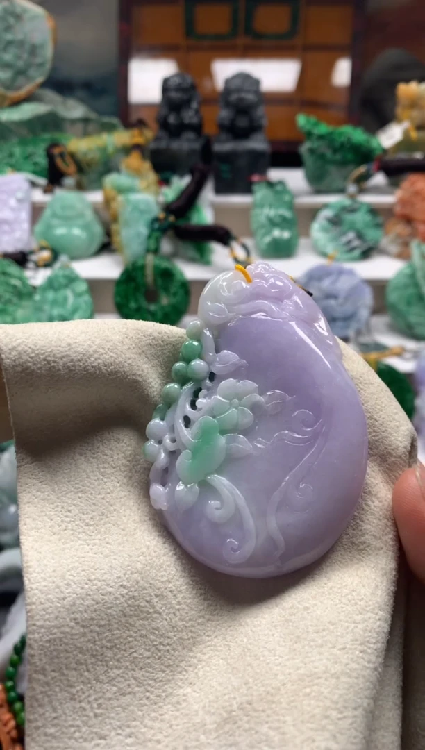 颈饰未镶嵌翡翠兰*天然A货翡翠