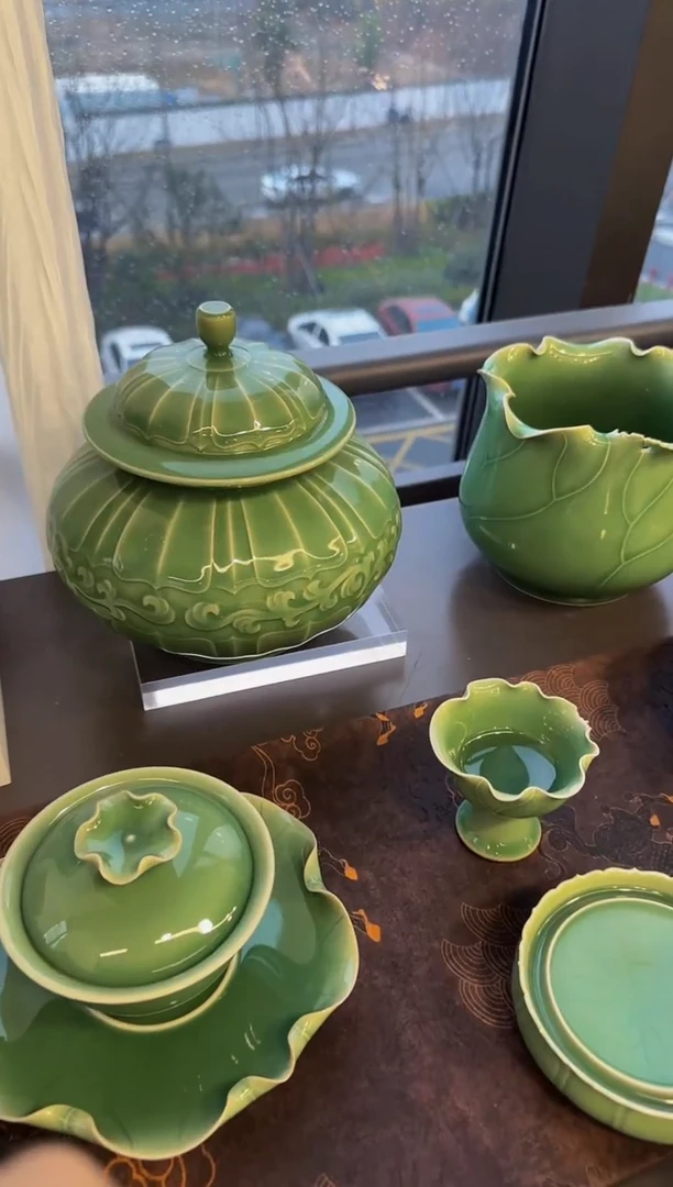 峰*豆全手如意罐高货茶叶罐