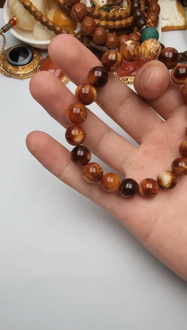 手链琥珀未镶嵌米拉收藏法、