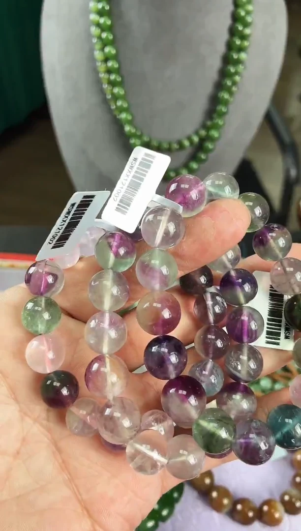 未镶嵌手串萤石a3-22