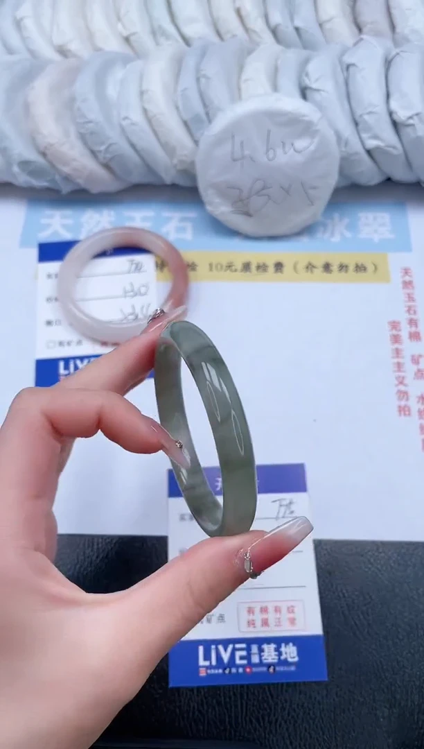 【闪购商品】石英质玉手镯未镶嵌T75-55