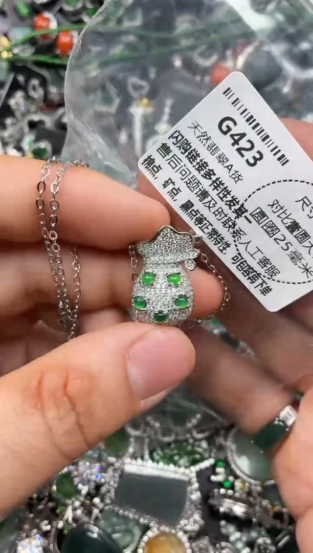 颈饰未镶嵌翡翠G423项链