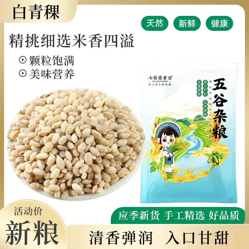 营养青稞米新米西藏农家自产粗粮白青稞米五谷杂粮豆浆煮粥蒸米饭