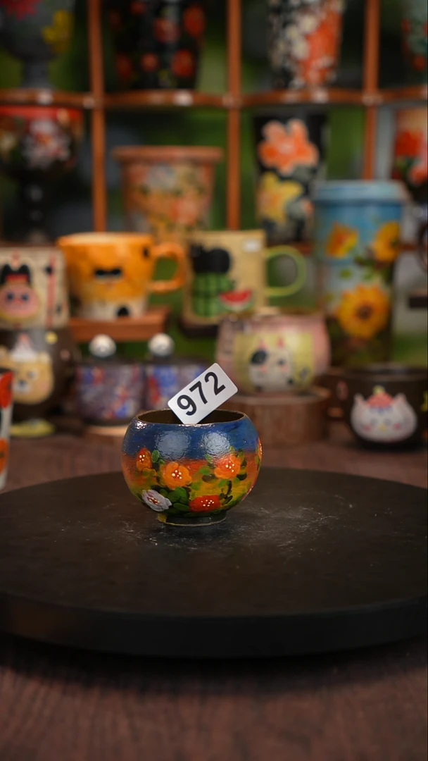 景德镇釉下彩手绘972