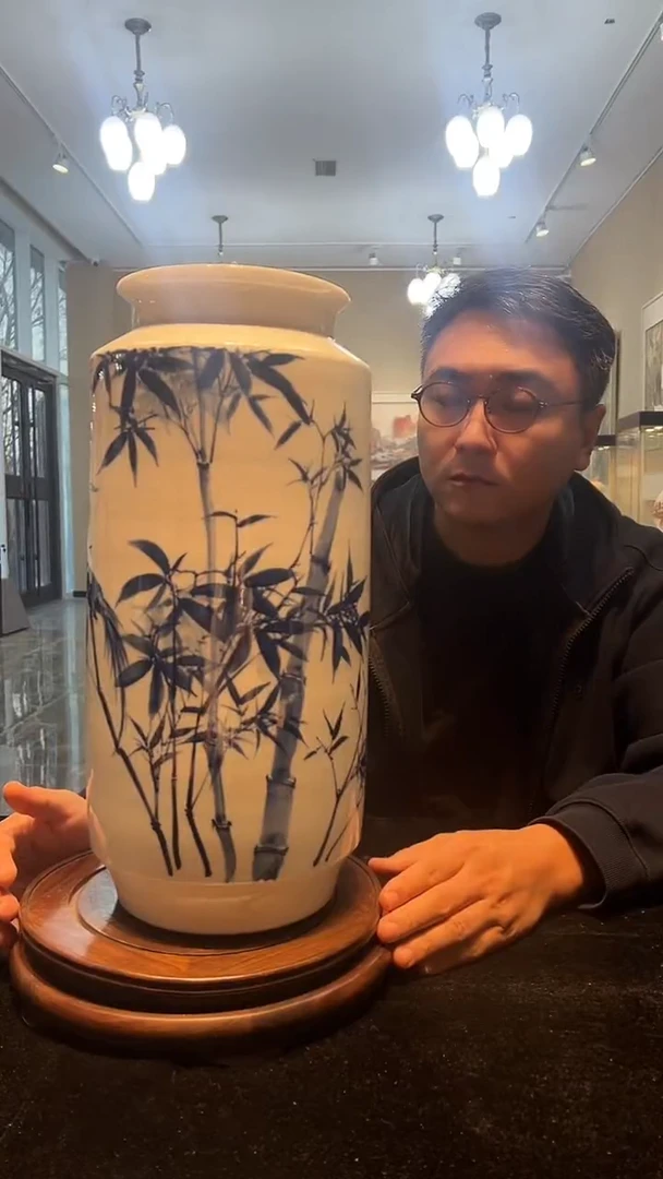 其他瓷崔景哲-瓷器-C中-竹报平安