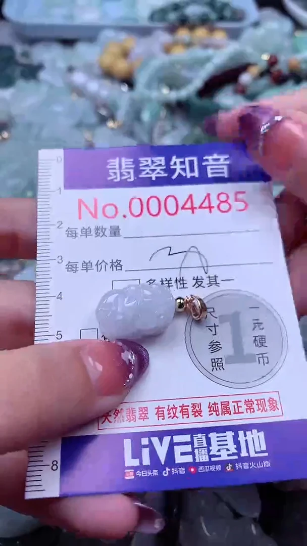 翡翠未镶嵌吊坠(不含链)4485