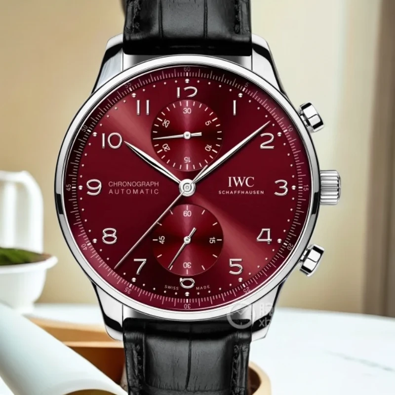 未使用 IWC/万国 葡萄牙系列公价64800 表径41 全新全套计时腕表