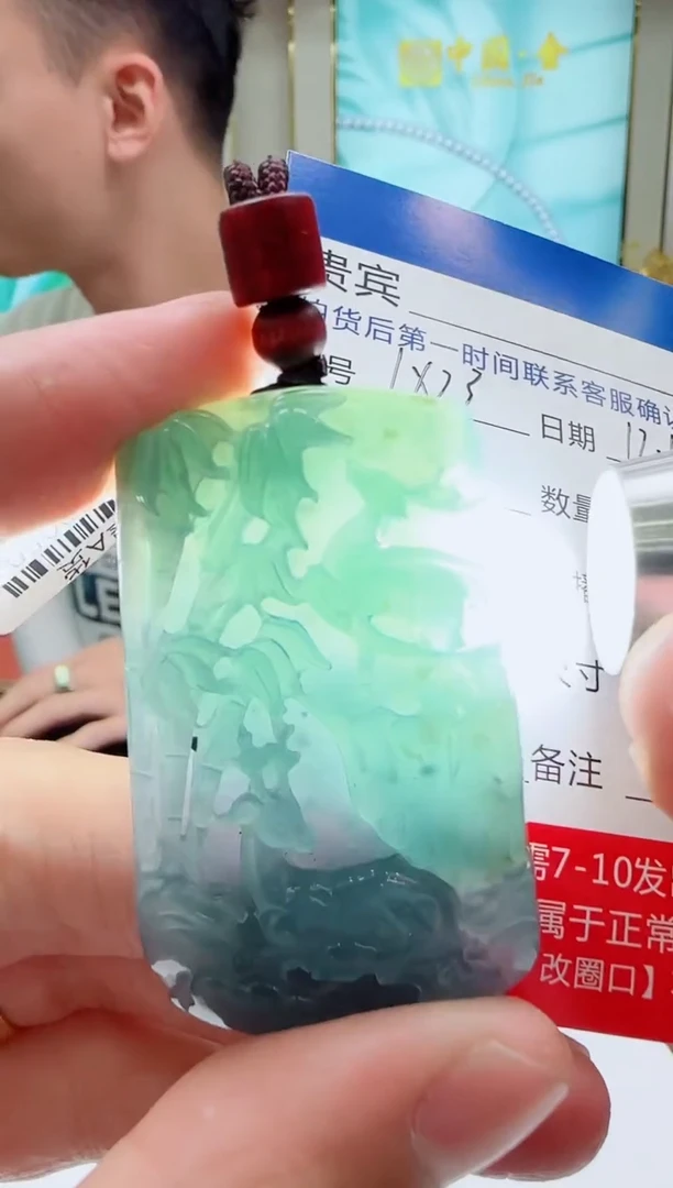 未镶嵌定制翡翠LX23翡翠吊坠-多样性发其一