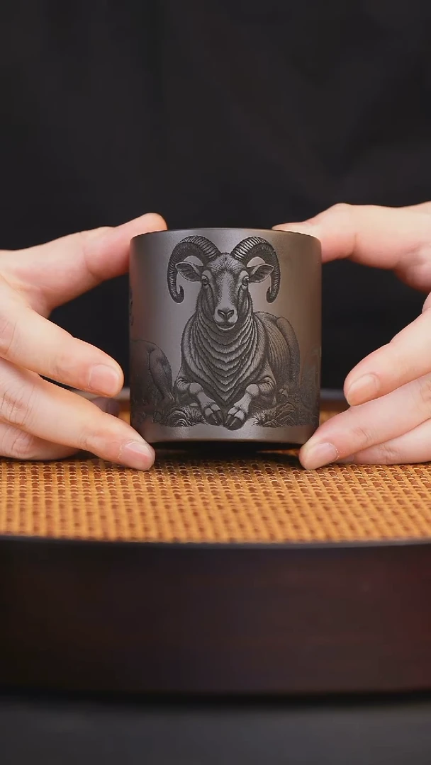 宜兴全收工紫砂杯