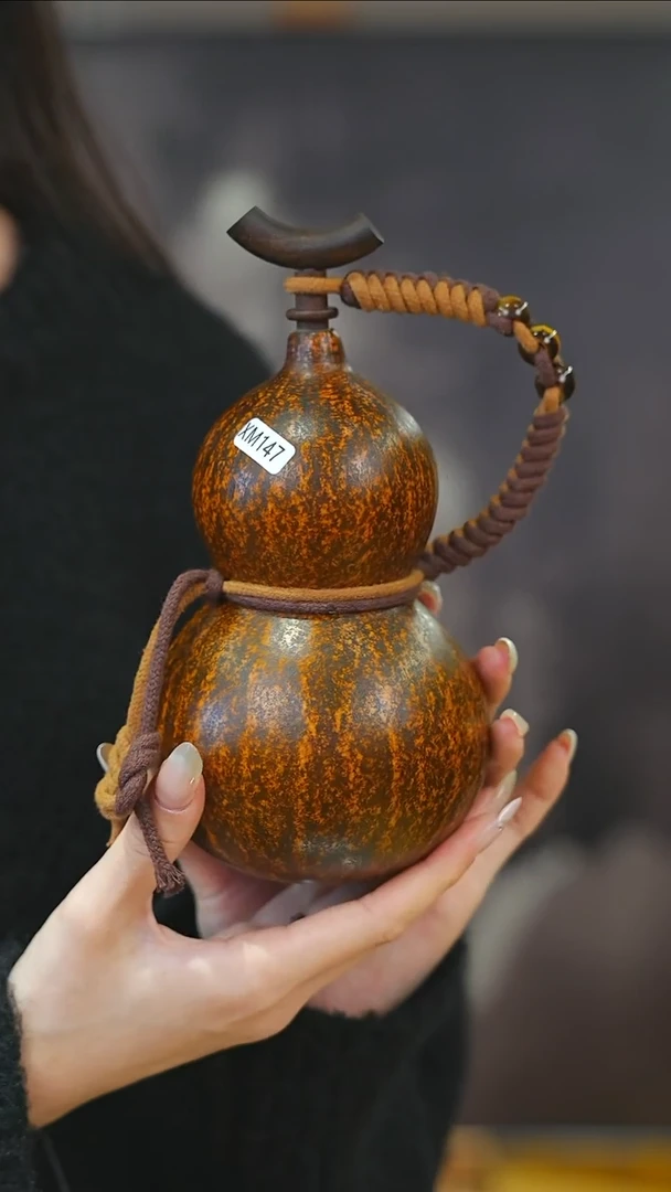 【闪购商品】XM147大漆酒葫芦不包手串及旋转底座