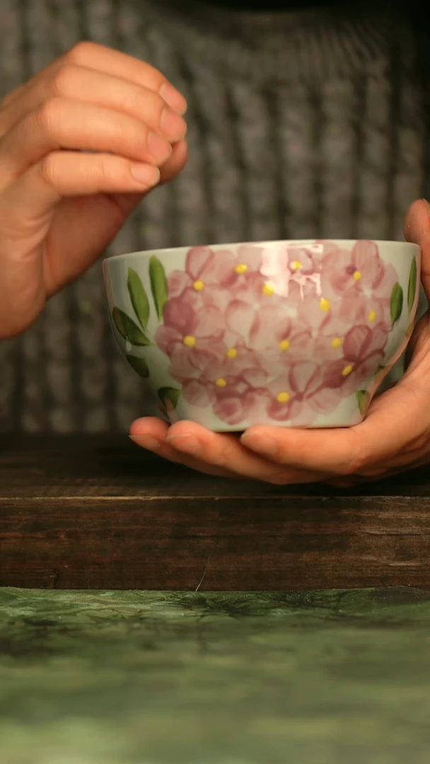 瓷器青诗集手工手绘瓷器