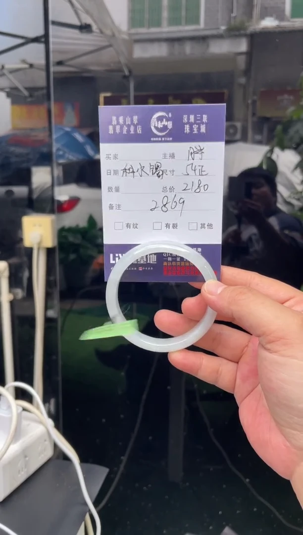 未镶嵌手镯翡翠W 54正圈 2869
