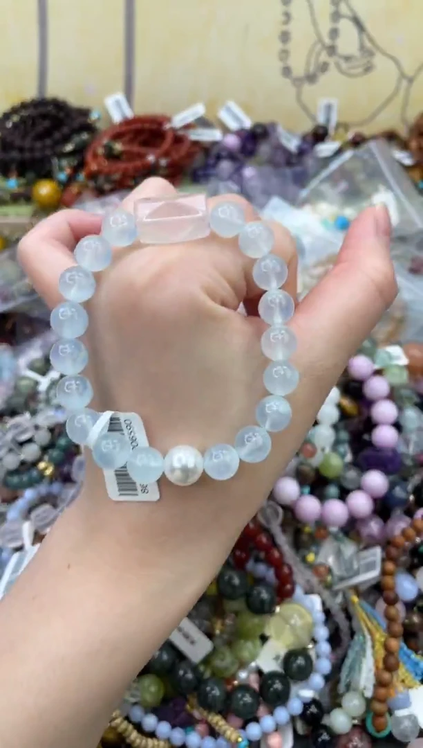 未镶嵌手链海蓝宝石326