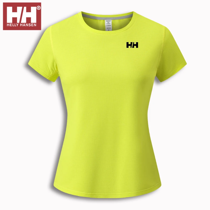 HH挪威海丽运动T恤女圆领夏季薄款弹力T恤运动快干体恤衫女