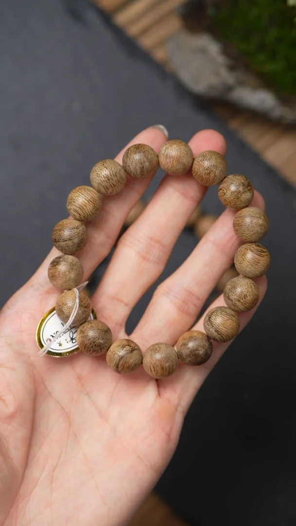 沉香手串L11013-3达拉干蛇皮纹12.5/11g