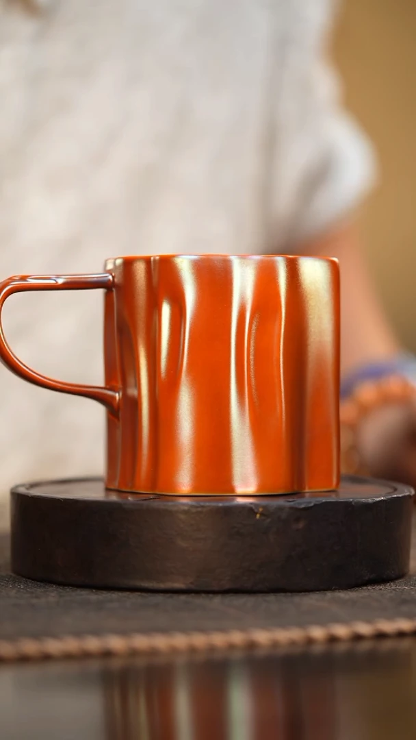 35柴房陶瓷柴烧马克杯