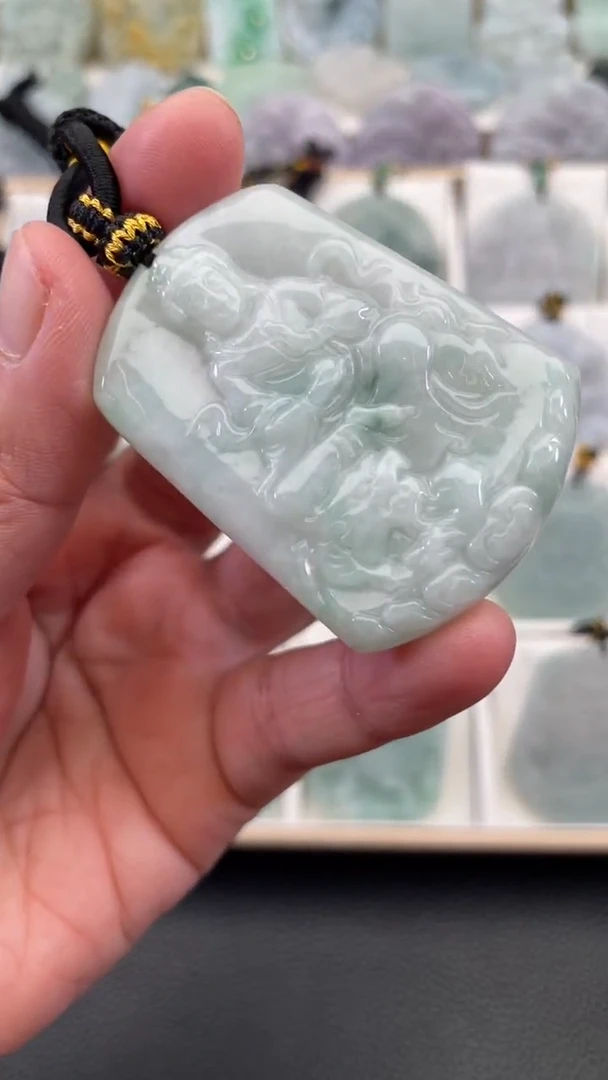 颈饰未镶嵌翡翠天然缅甸翡翠A货29