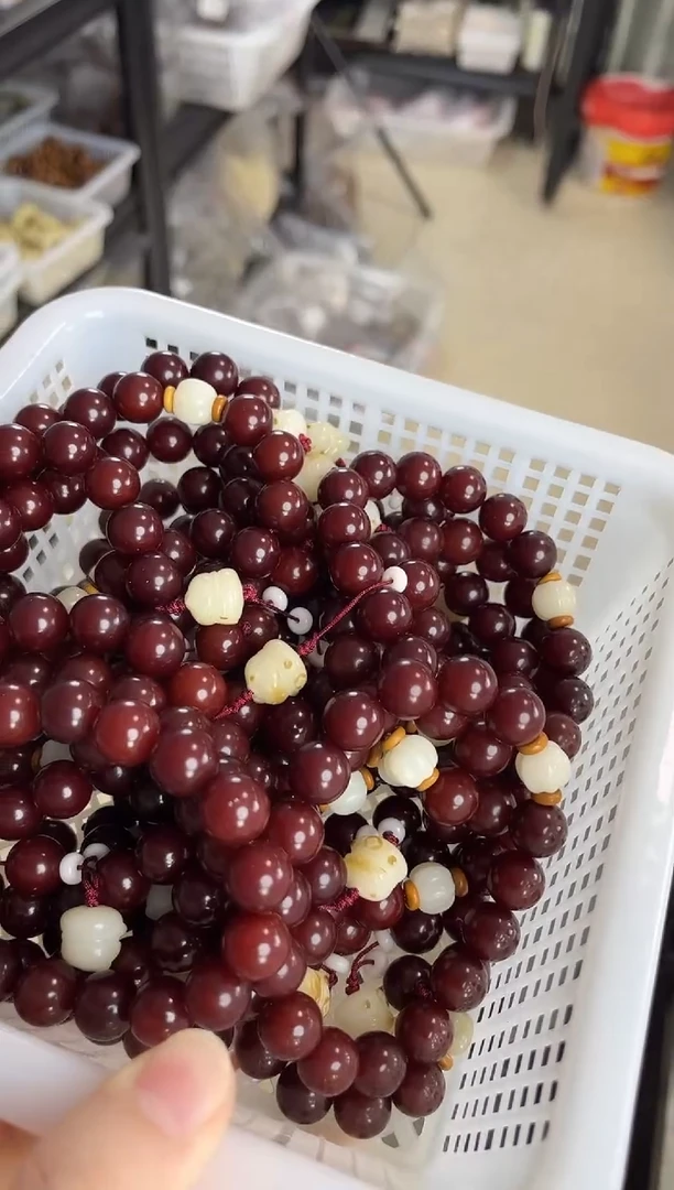 手串菩提根/象牙果【染色款】砂砂供圆珠猫咪吊坠圆珠12mm