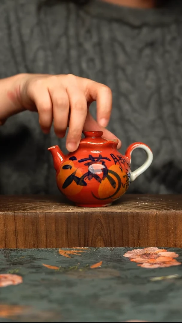 杯釉下彩手工手绘同款陶器