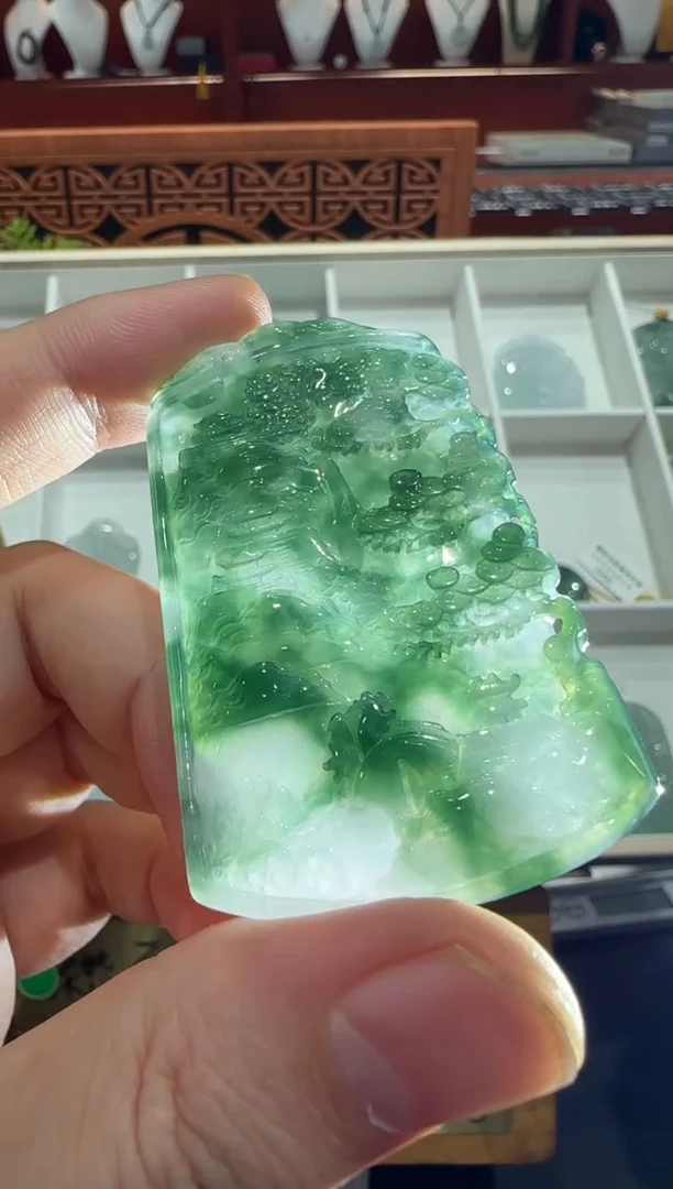 未镶嵌挂件翡翠A货翡翠多样性孤品