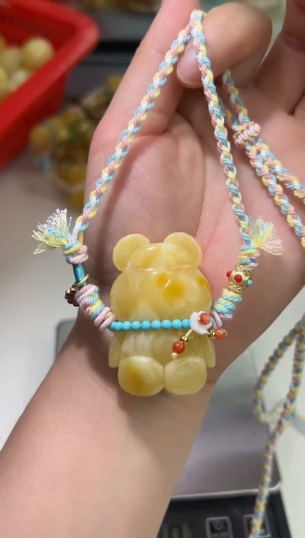 裸石琥珀未镶嵌琥珀蜜蜡手绳