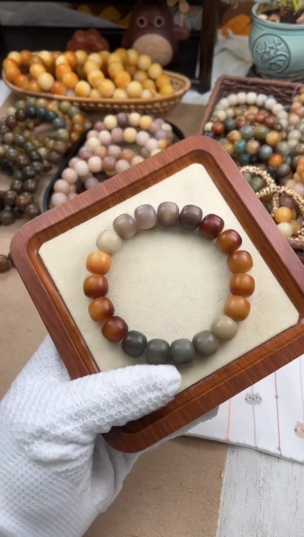 手串菩提根/象牙果a922卡14 干磨万圣家族瑕疵