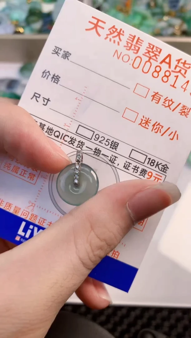 翡翠未镶嵌吊坠(不含链)           1