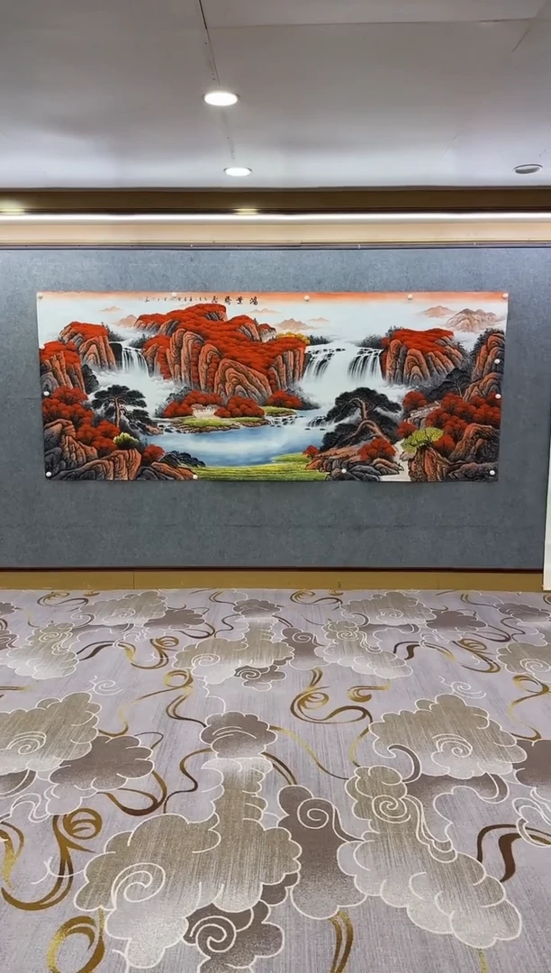 绘画绘画Y-刘雪红-大丈二-山水画