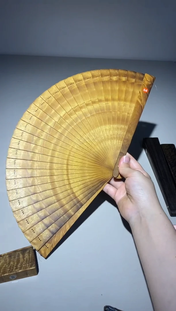 金丝楠21cm金丝楠木小叶桢楠扇64