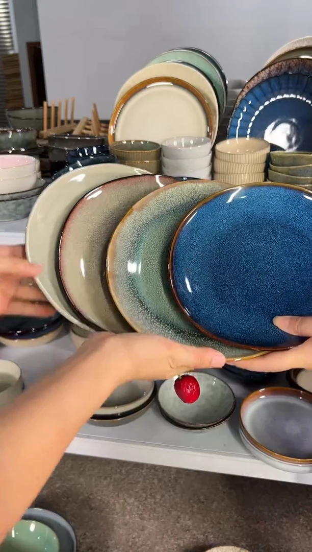 陶瓷外贸尾货瑕疵满20包邮X 4小盘