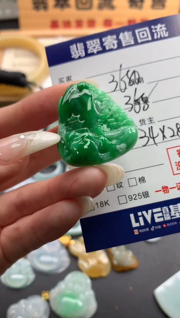 翡翠未镶嵌颈饰10139442
