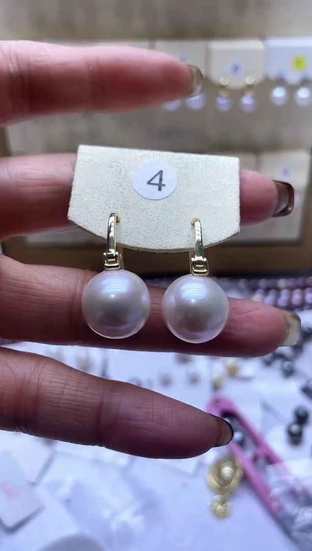 【闪购商品】淡水珍珠耳饰银S925镶嵌2