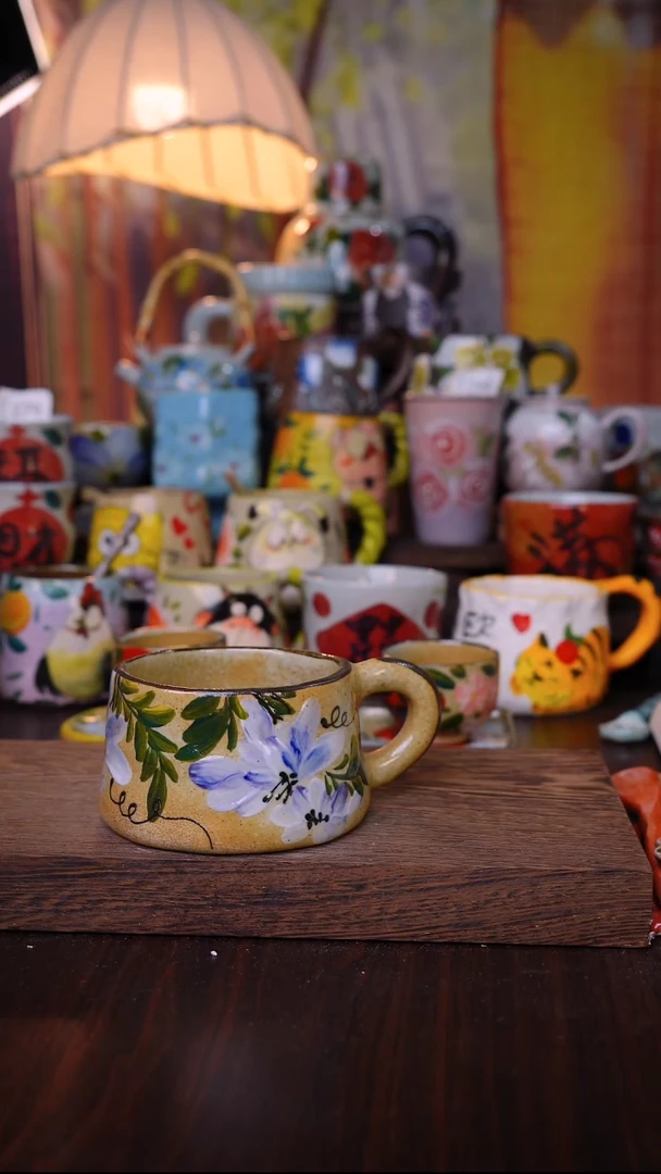 杯子泥垚手作 景德镇手工手绘陶瓷器物