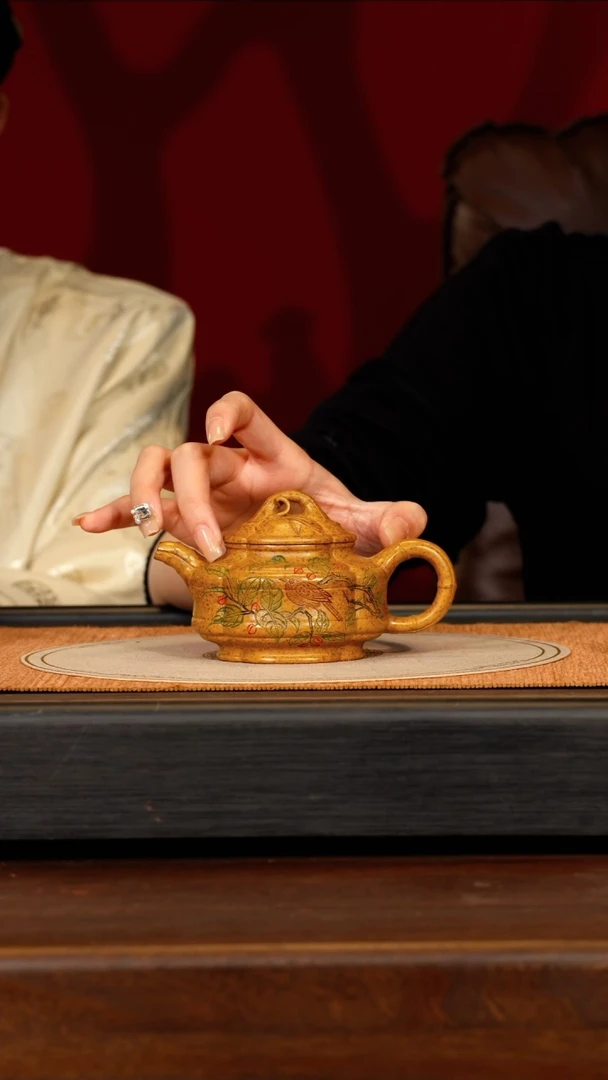 茶壶紫砂宜兴紫砂ZCP 可心窑 筋纹竹鼓 150cc