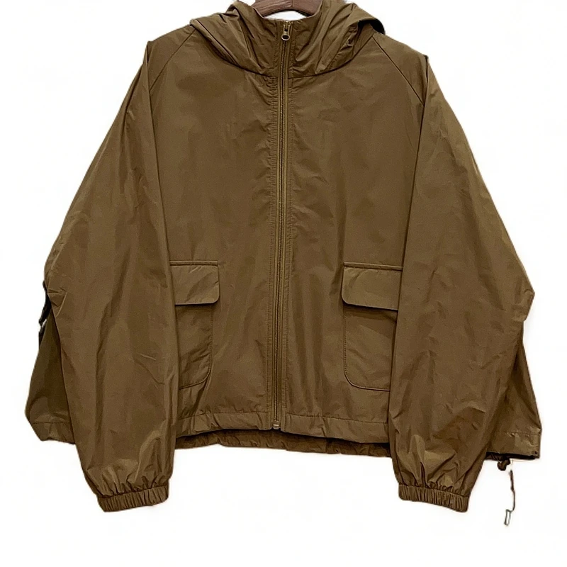 241133菲【麻尚】春款休闲宽松百搭帽领短外衣