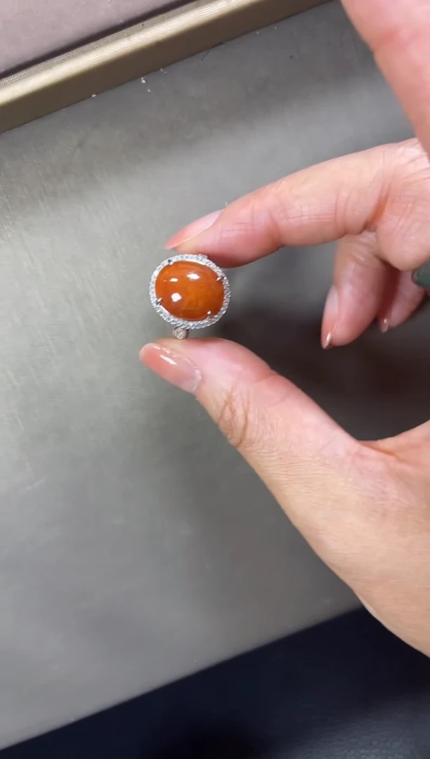 【闪购商品】红色珐琅FC814-134戒指