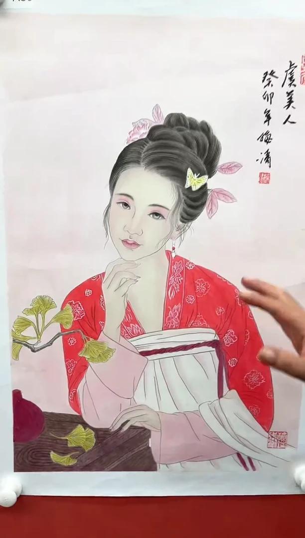 国画梅清-2.7平尺-人物